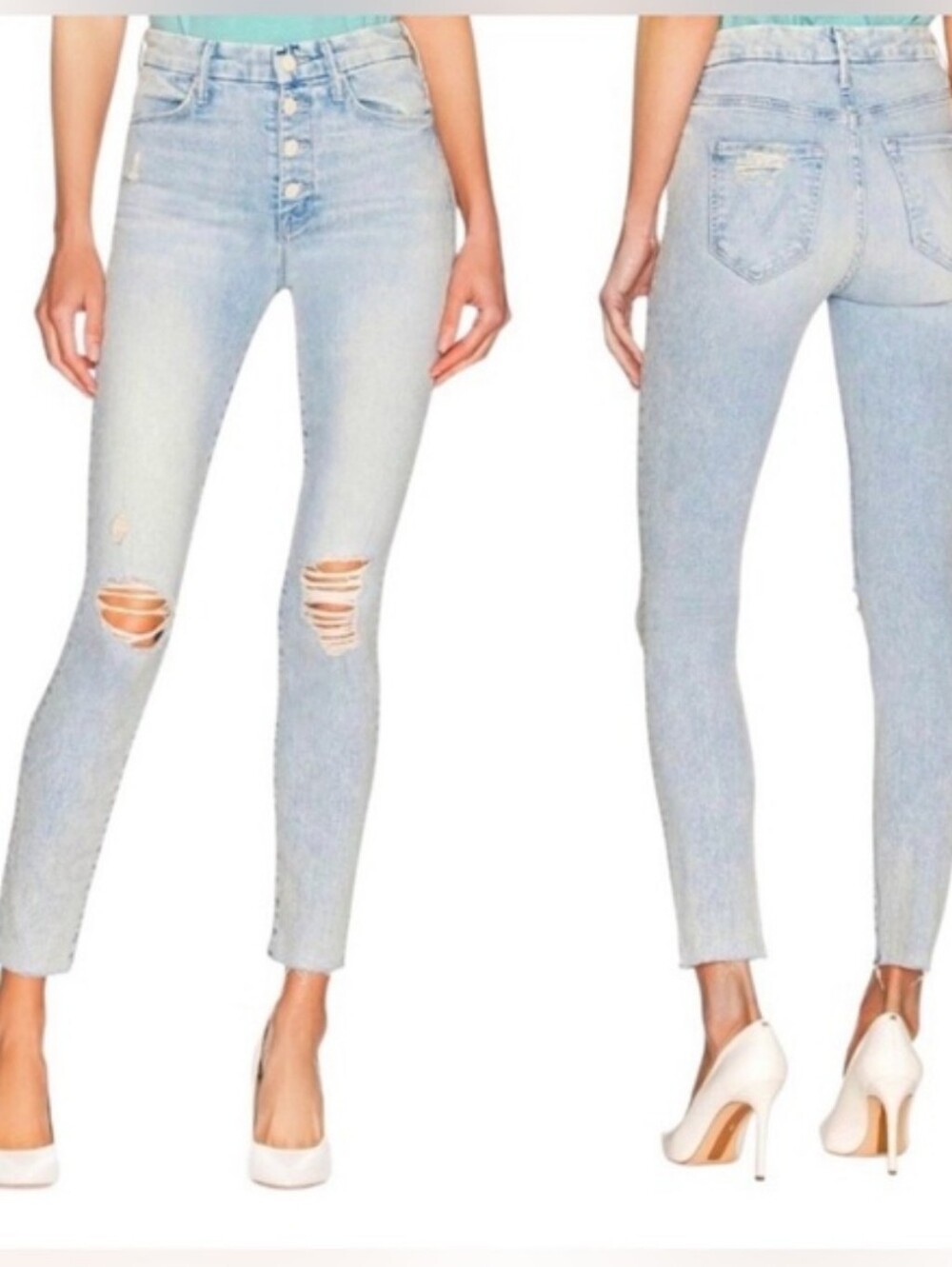 Mother The Pixie Ankle Fray Size 27